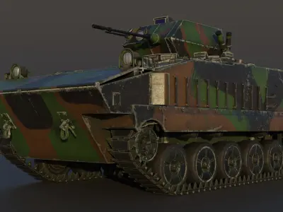 AMX-10P 25 ICV Low-poly 3D model