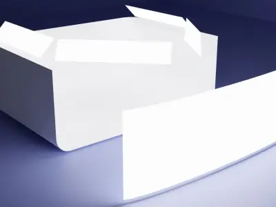 Photography Background Studio with Lightning Low-poly 3D model