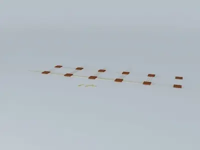 False roofing concept 3D model
