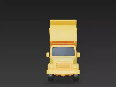 Stylized Dump Truck 3D Model 3d model Low-poly 3D model