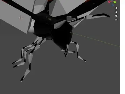 Butterfly animated and fully rigged Low-poly 3D model