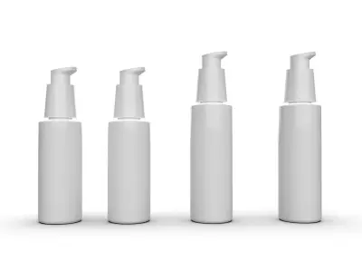 cosmetic bottles 3d model Free low-poly 3D model