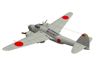 kawasaki Ki48 Lily 3D model buy