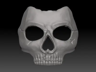 Ghost mask 3D print model 3D print model