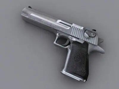 Desert Eagle Low-poly 3D model 3
