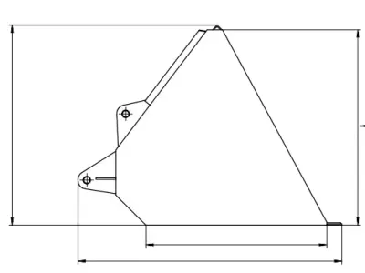 Loader on tractor Technical Drawing 3D model