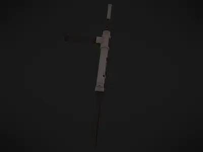 Adventurous - Sten Machine Gun - Rigged Animated Low-poly 3D model