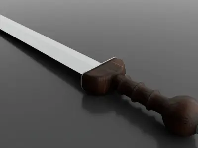 Gladius Roman sword 3D model Low-poly 3D model