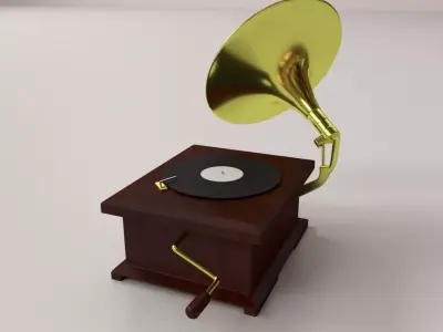 Gramophone v2 3D model