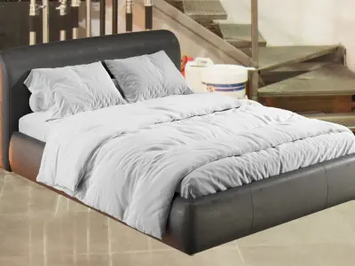 King bed 3D model get