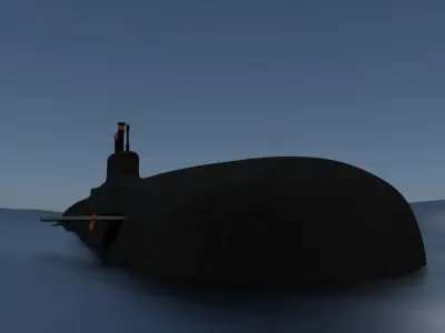 Russian Typhoon Class 3D model