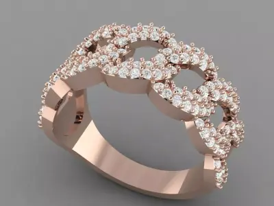 Diamond ring Free 3D model purchase