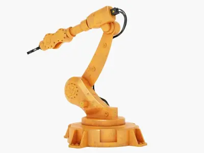 Industrial Robotic Arm 3D model order