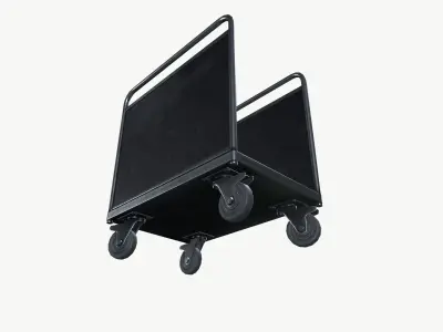 Hand Truck Low-poly 3D model 5