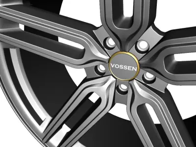 Wheel Model Vossen HYBRID  HF-1 3D model