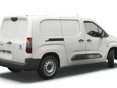 Peugeot Partner UK-spec Professional Crew Van 2020 3D model