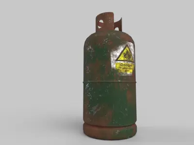 Cylinder Low-poly 3D model