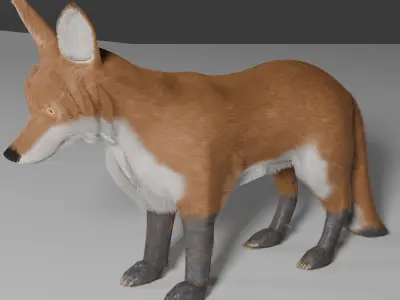 fax 3d Low-poly 3D model
