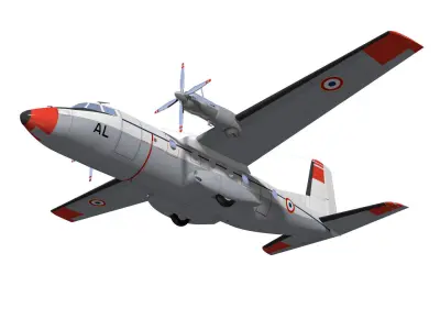 Nord-Aviation Nord 262 fregate 3D model buy