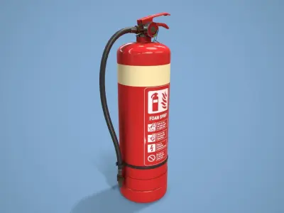 Fire Extinguisher Low-poly 3D model 54