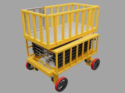 Platform lift truck 3D model purchase