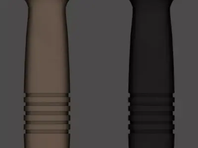 KAC Vertical Foregrip  Free low-poly 3D model