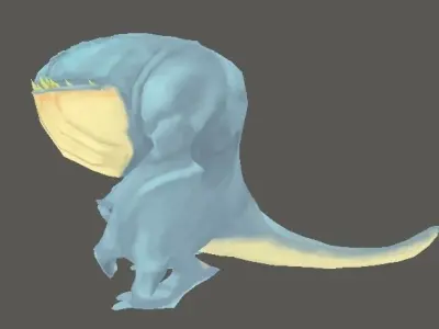 Water Creature Low-poly 3D model