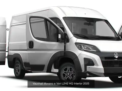 Stellantis Electric Panel Van HQ Interior L2H2 2025 3D Model Collection