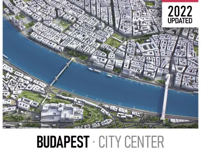 Budapest Low-poly 3D model