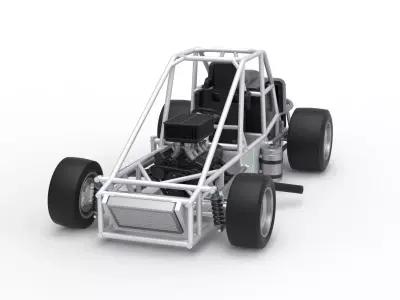 Experimental Pavement Silver Crown Car Base V3 Scale 1 to 25 3D print model