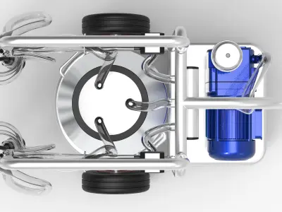 Double Milking Machine 3D model