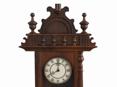 Antique Pendulum Wall Clock 3D model