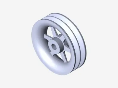 Rope Pulley Free 3D model