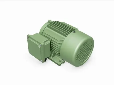 80 B34a Right IEC electric motor - 3D CAD model 3D model