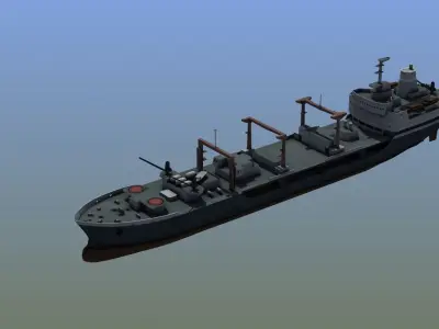 Cargo Ship LD1 3D model