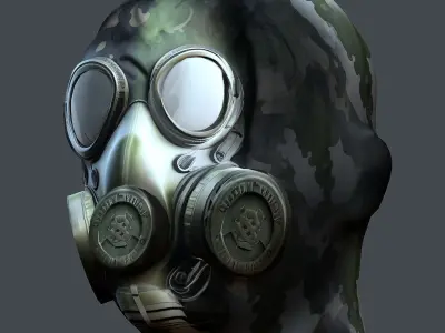 Helmet 3d model military combat Military Low-poly Low-poly  Low-poly 3D model 2