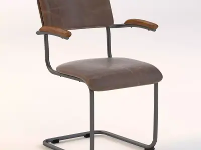 Stephen Industrial Loft Dining Chair 3D model