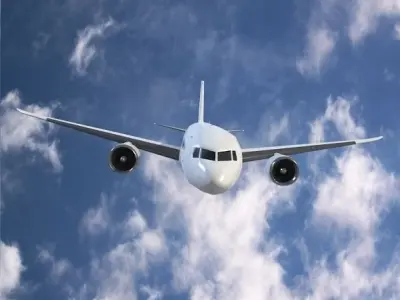 Boeing 787-9 jetliner lowpoly version Low-poly 3D model
