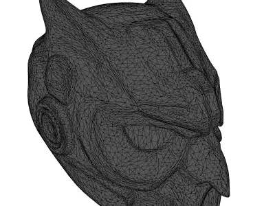 Cyberpunk Owl Mask 3D model