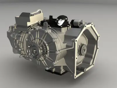 AUDI R8 quattro S-tronic 7-speed gearbox 3D model