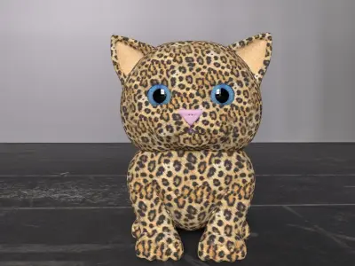 Cat 3D model Low-poly 3D model