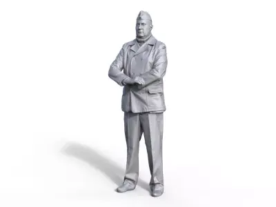 figure sailor submarine WW2 ship model 3D print model