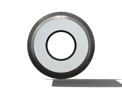 Rebite Roscado Cabeca Plana M6 Threaded Rivet Flat Head 3D model