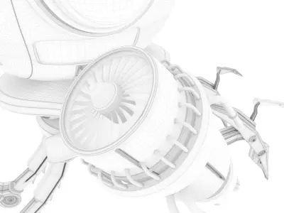  SPIDER BOT ARMOURED 3D model