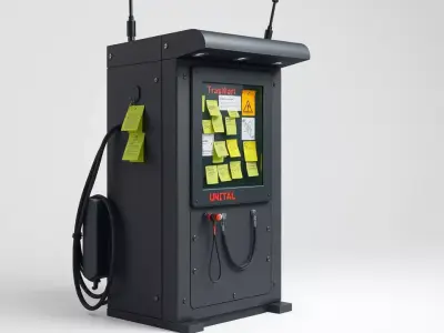 Industrial Control Panel model pack Low-poly 3D model