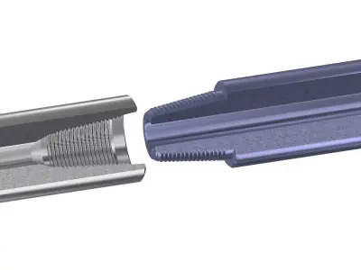 PIN and BOX 3 1I2 Reg 3D model