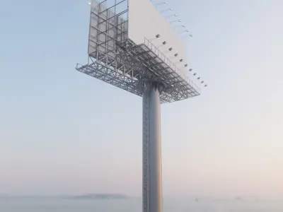 Billboard empty 3D model purchase