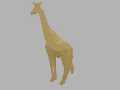 Low Poly Giraffe 3D model buy