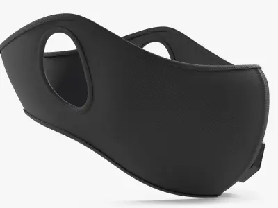 Smart Air Purifier Face Mask 3D model