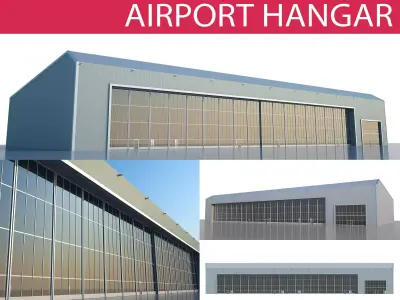 Airport Hangar 3D model
